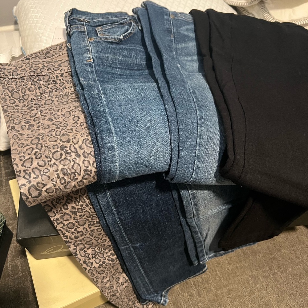 Citizen & Paige Women's Skinny Jeans - Leopard, Blue, Black